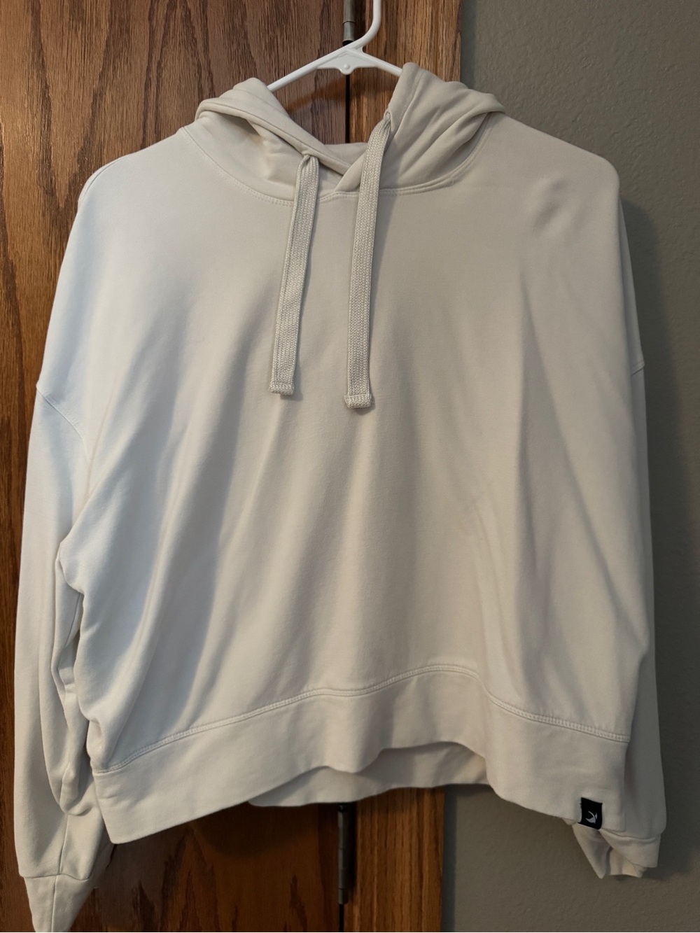 Glyder Cream Scoop-Neck Hoodie Sweater